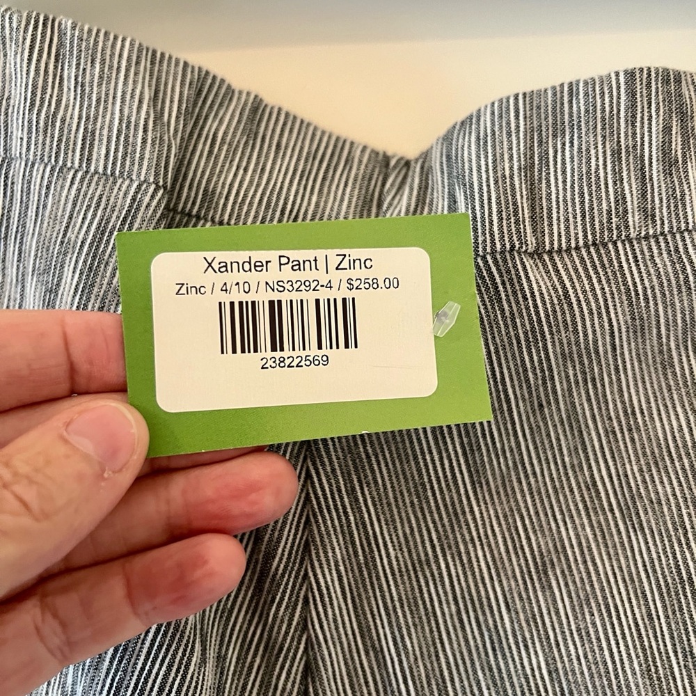 NWT Porto Wide-Leg Chinos in Heather Gray - Picture 9 of 9